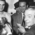 Маццола и Анжело Моратти с Кубком Чемпионов - 1965